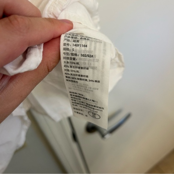 Abercrombie & Fitch White Spaghetti Strap Babydoll Tank Size Small Casual Blouse - Picture 4 of 6